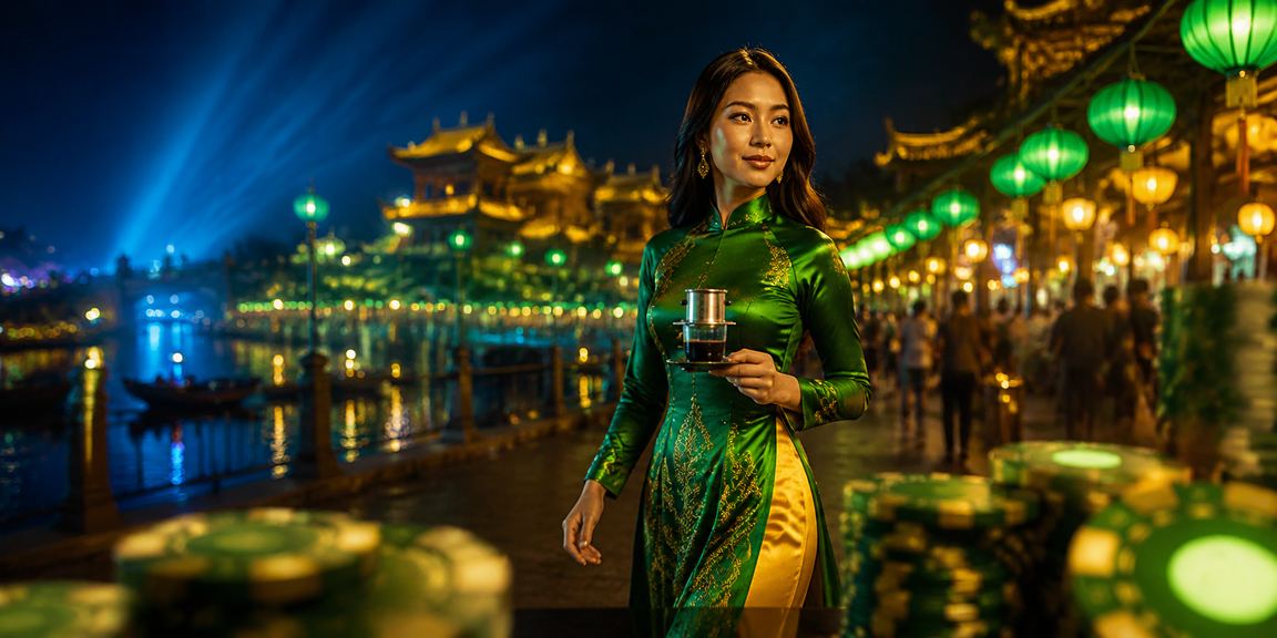 Người dùng tại Huế đọc thông tin đăng ký và điều kiện cược khi uống cà phê